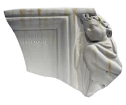 Pietro Anduze With Garland -Waldecks Store AGED LIMESTONE