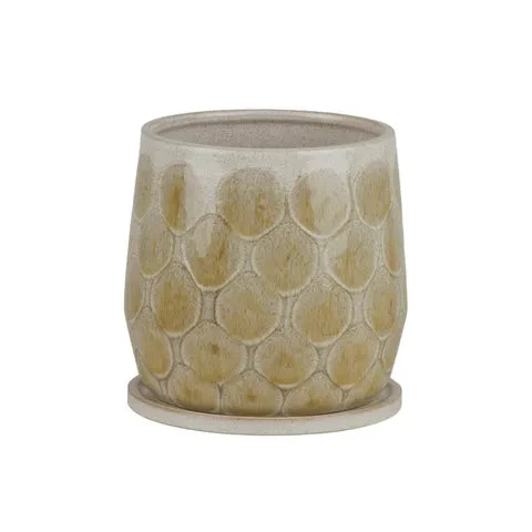 Eda Ceramic Pot With Saucer 2 Eda Ceramic Pot With Saucer - Image 2