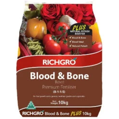 Blood And Bone Based Premium Fertiliser Plus -Waldecks Store Richgro BLOOD AND BONE BASED FERTILISER 10KG